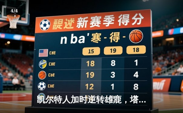 凯尔特人加时逆转雄鹿，塔图姆36分献准绝杀 - 4